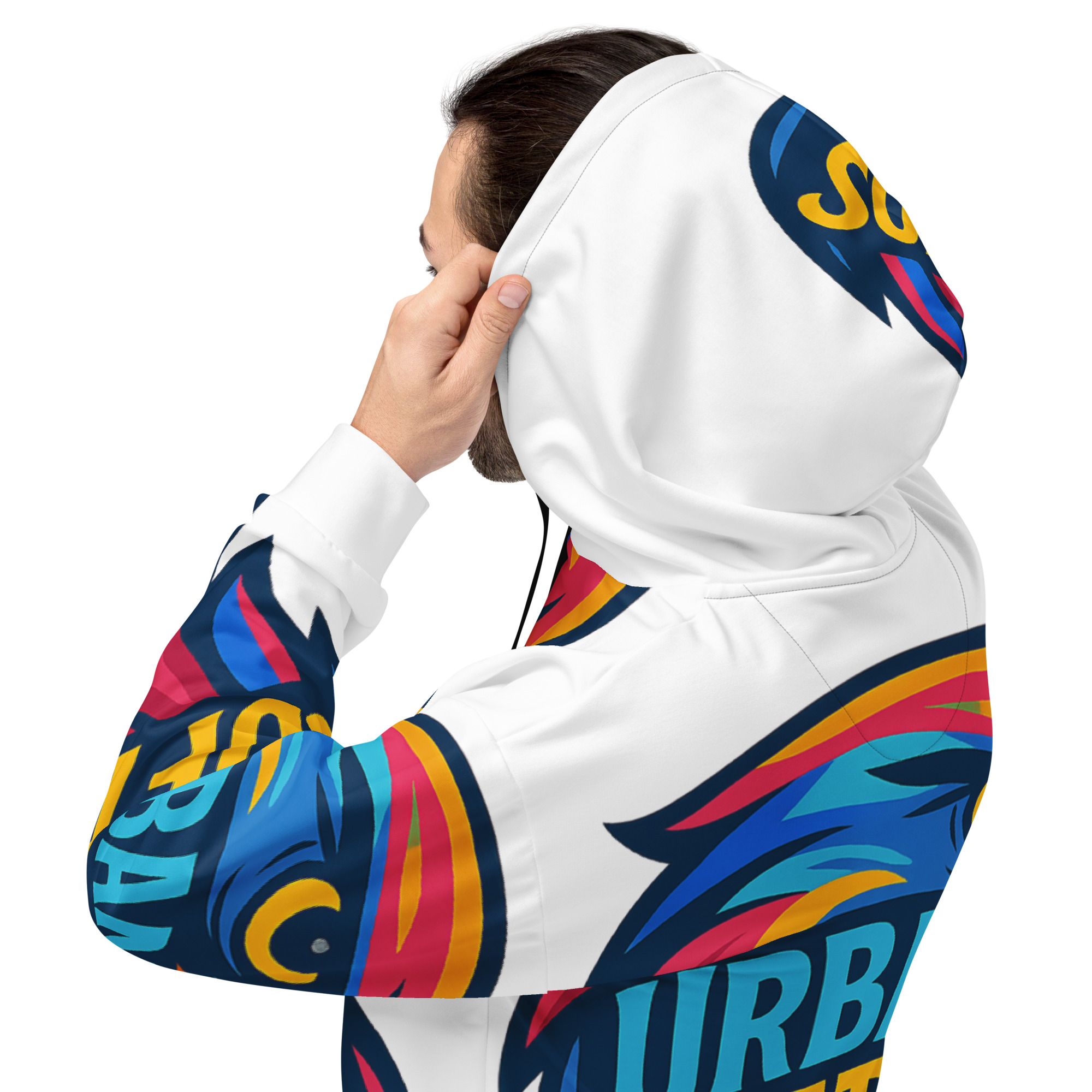 Testing All Over Print Unisex Hoodie - Image 3